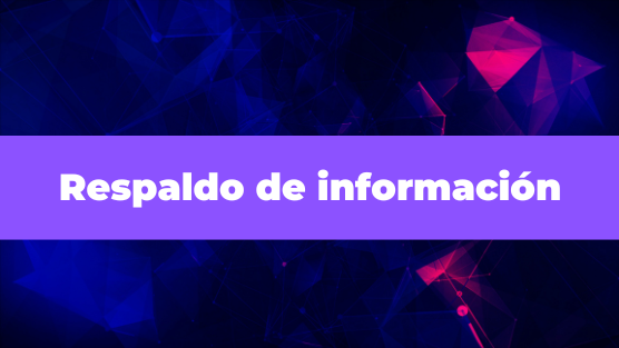 RESPALDO DE INFORMACION